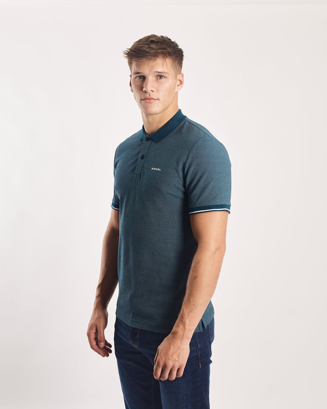 DIESEL Raheem Polo - Midnight Teal