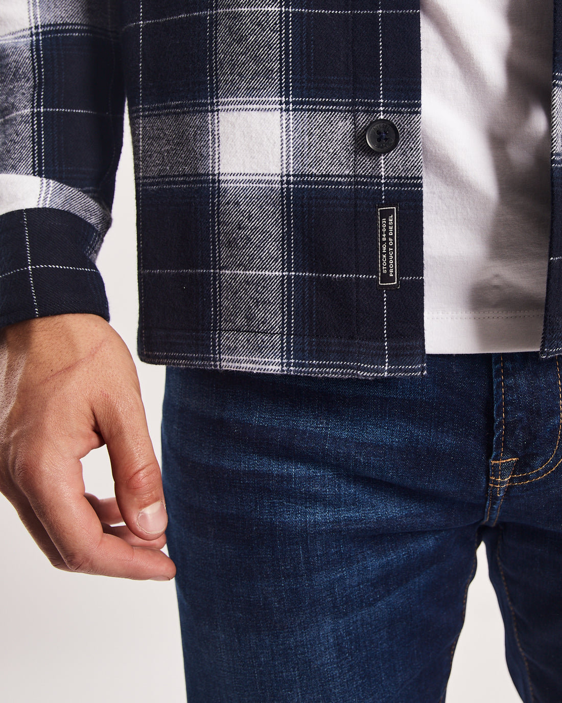Diesel Rhyland Overshirt - Navy Check