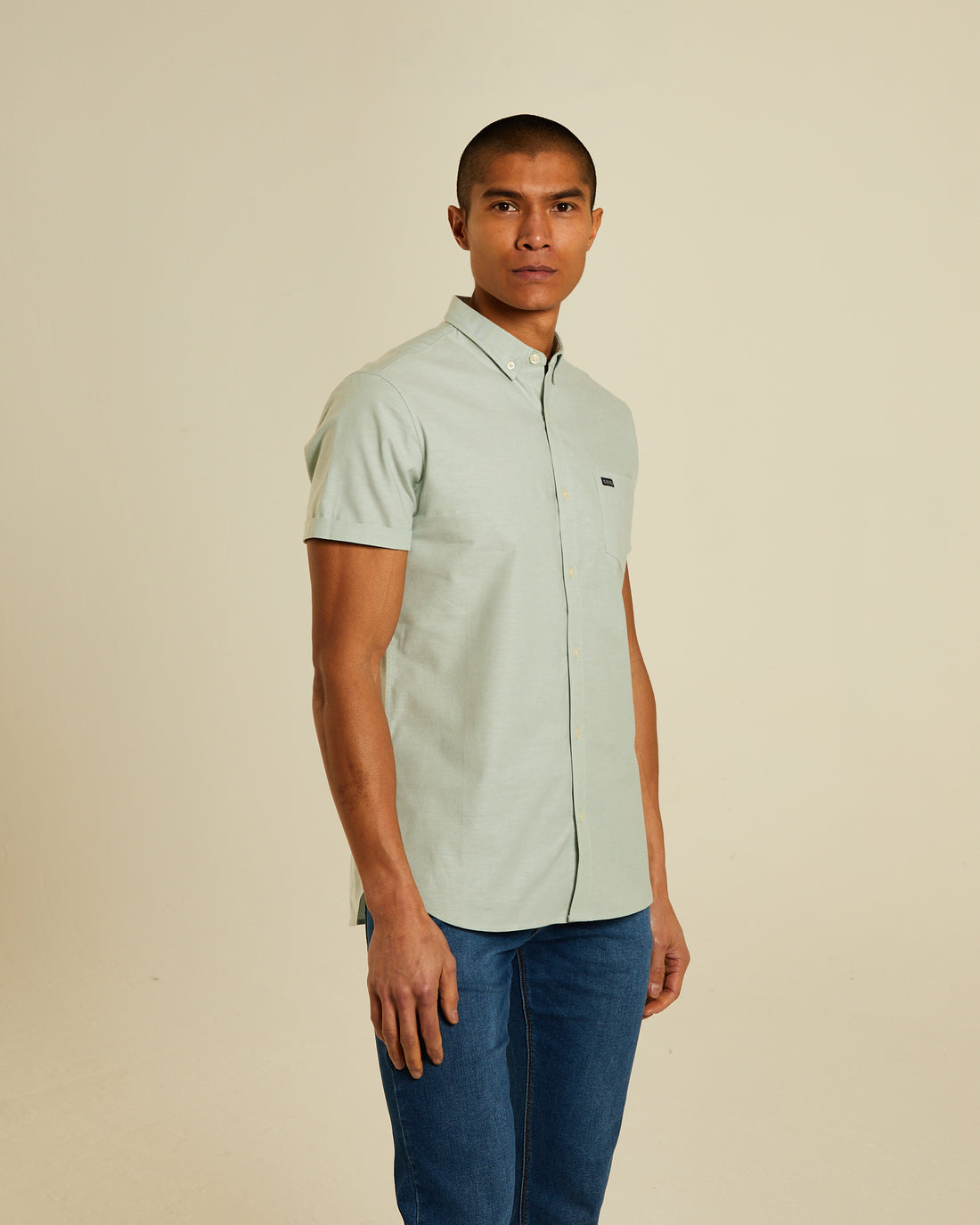 Diesel Rio Oxford SS Shirt - Surf Green