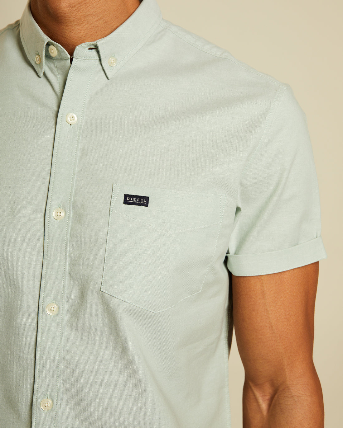 Diesel Rio Oxford SS Shirt - Surf Green