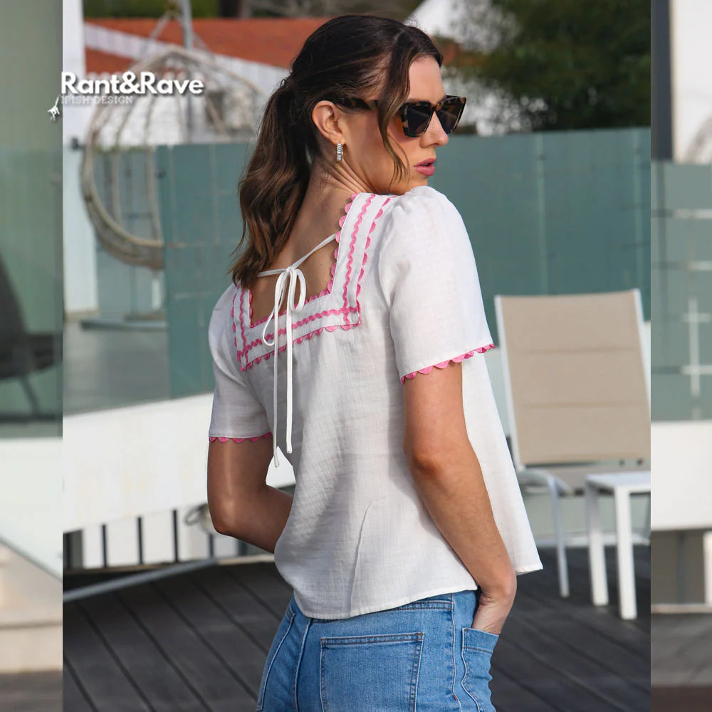 Rant&Rave Reyna Top - White