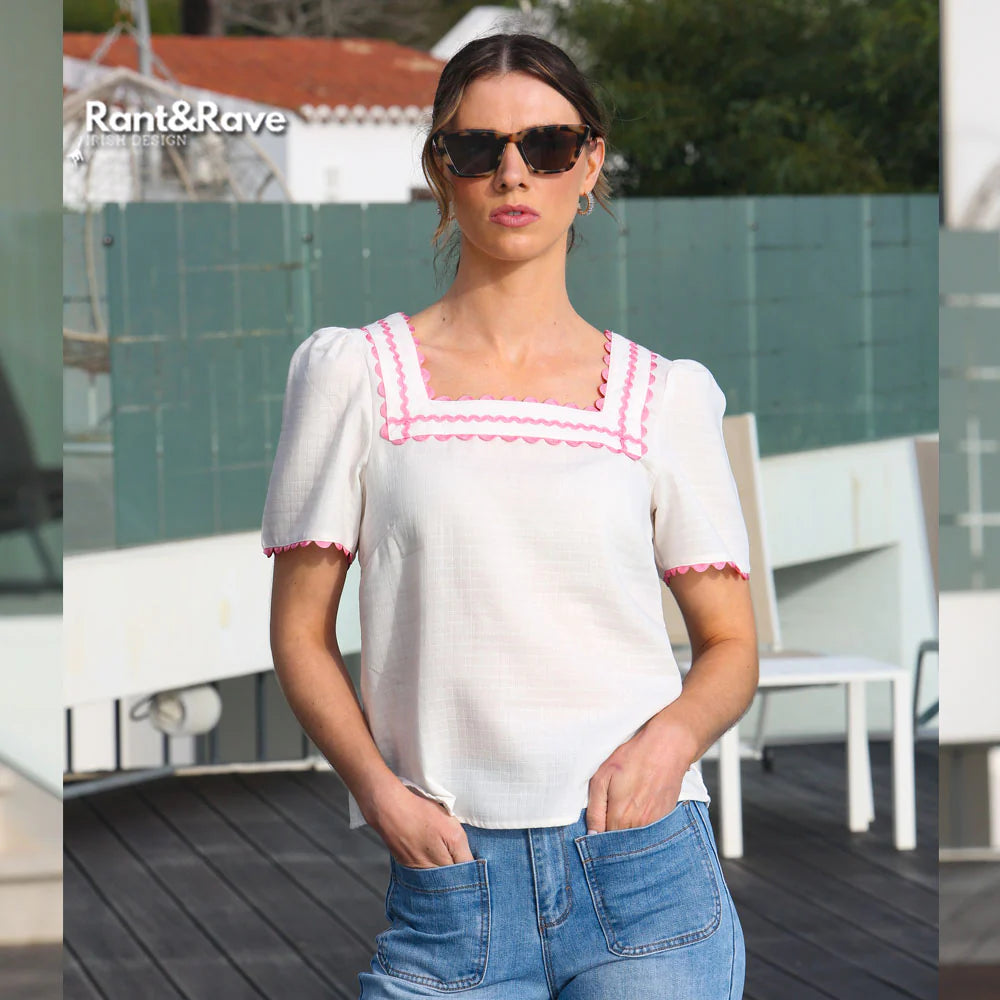 Rant&Rave Reyna Top - White