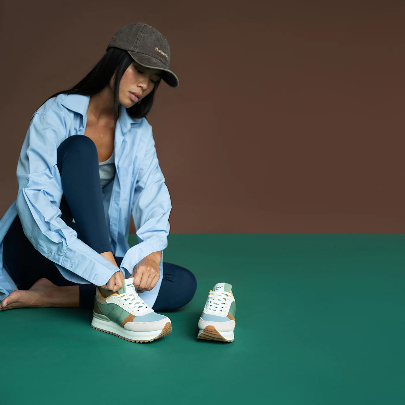 WODEN Ronja Plateau Runner - Algae Multi