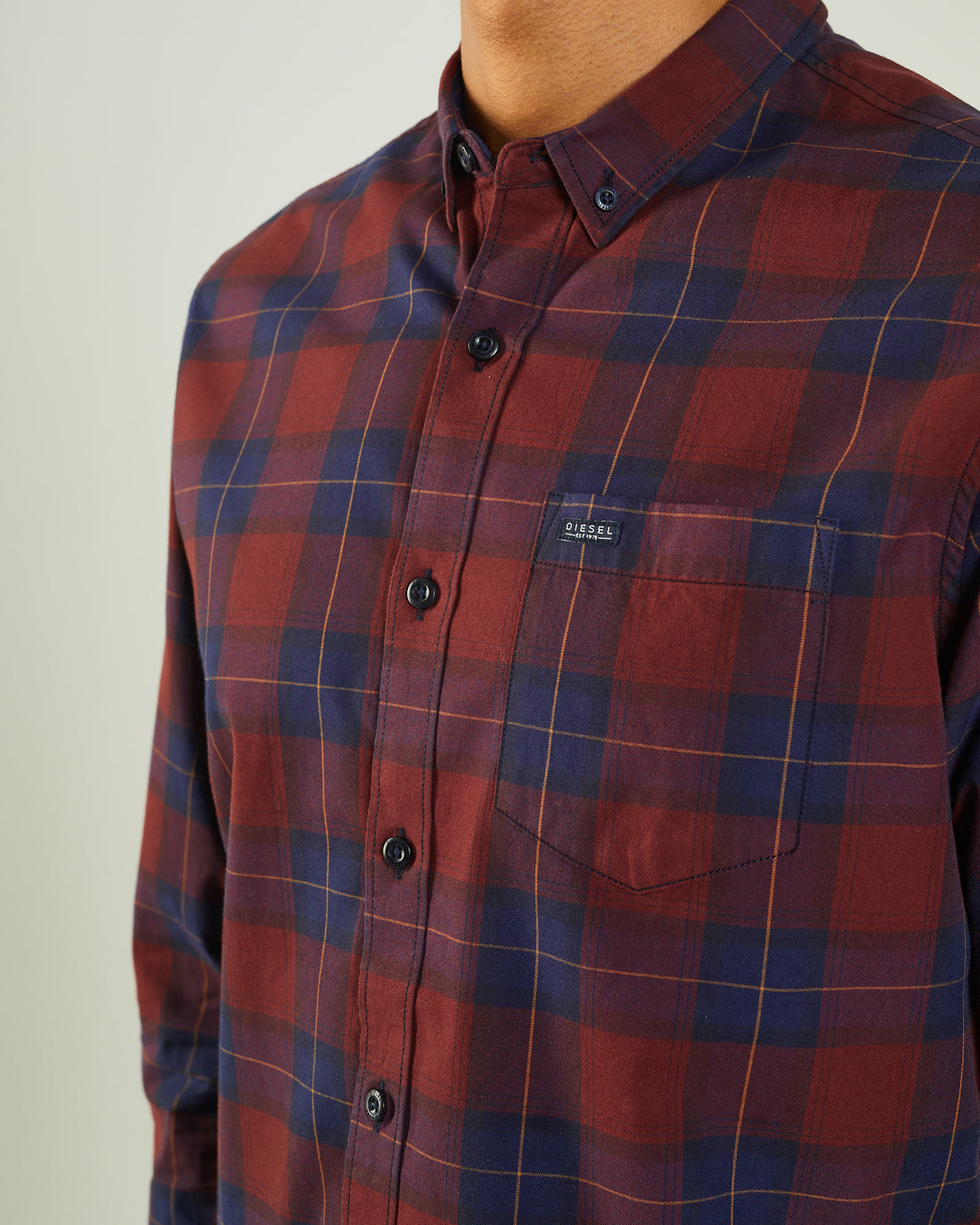 DIESEL Payne Long-Sleeve Shirt - Check