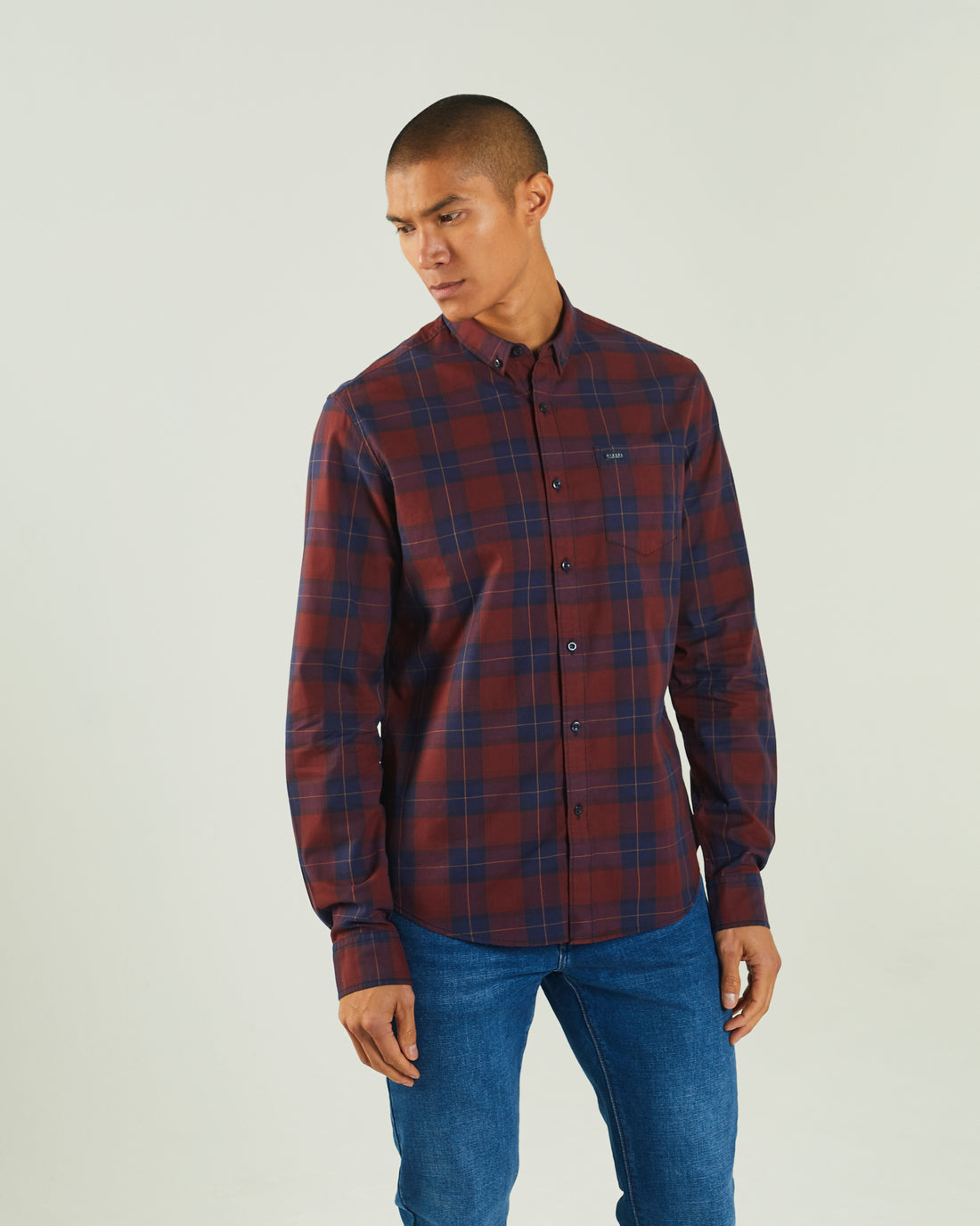 DIESEL Payne Long-Sleeve Shirt - Check