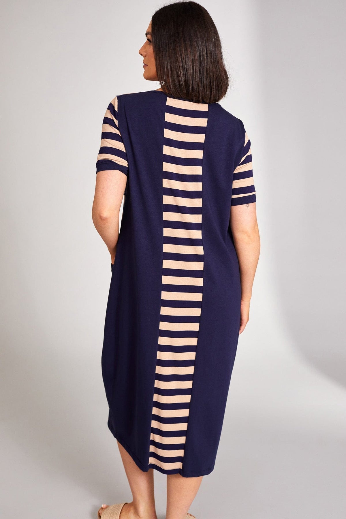 Peruzzi Stripe Dress - Contrast Pocket