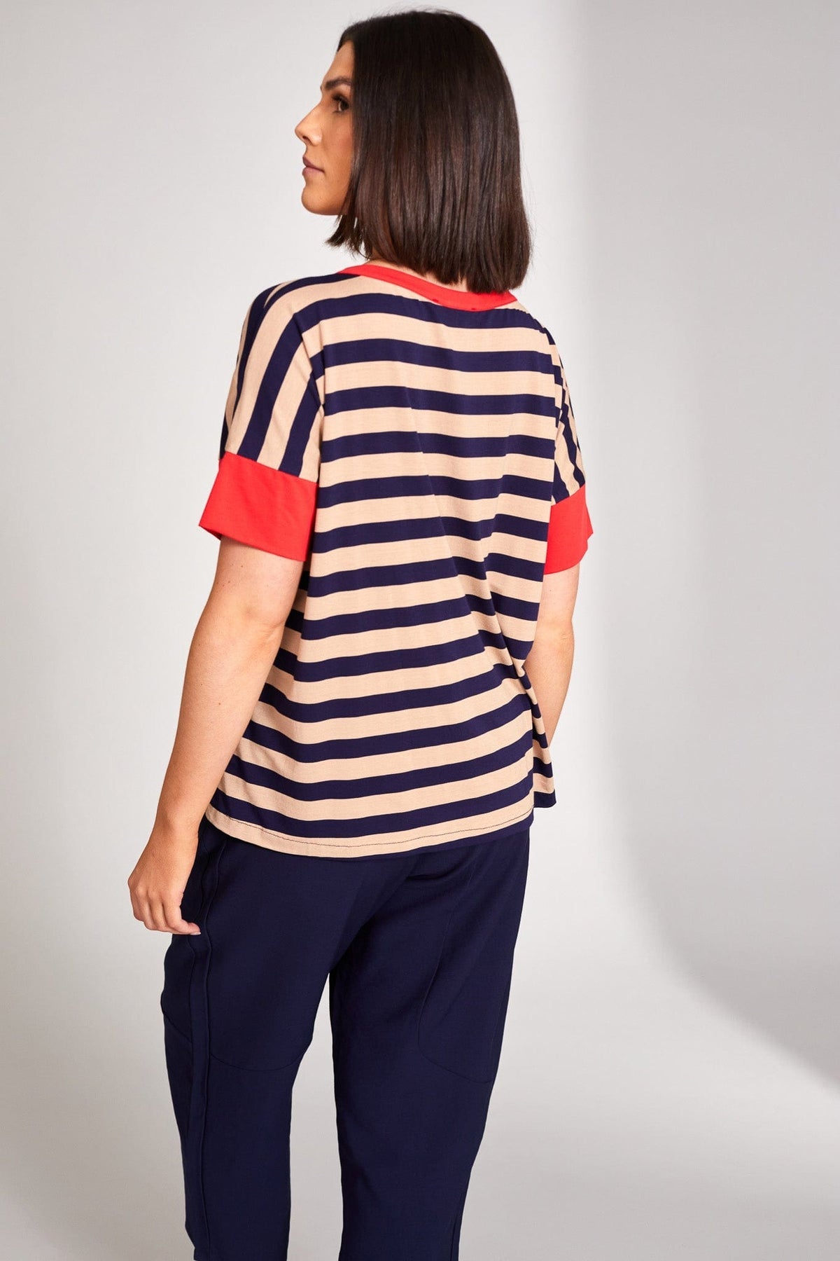 Peruzzi Contrast Stripe Top