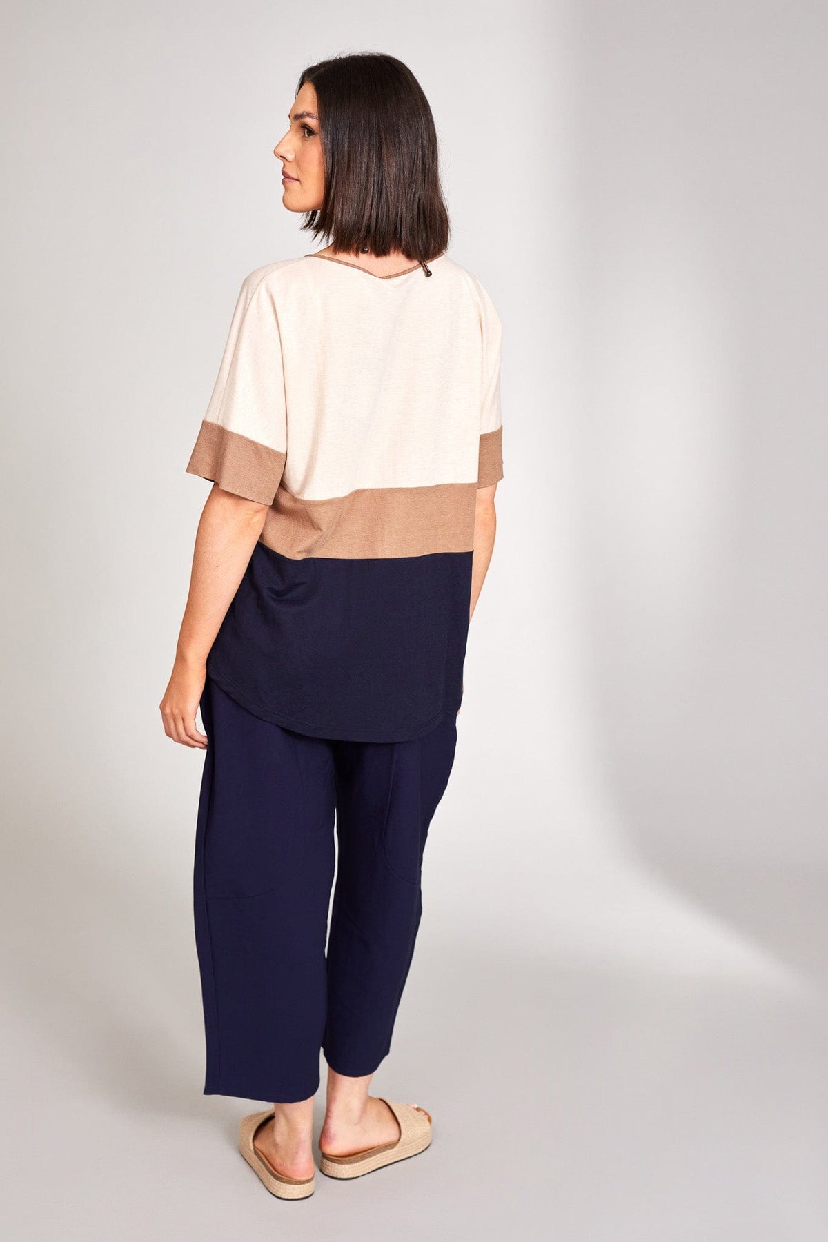 Peruzzi Easy Slouch Trousers - Navy