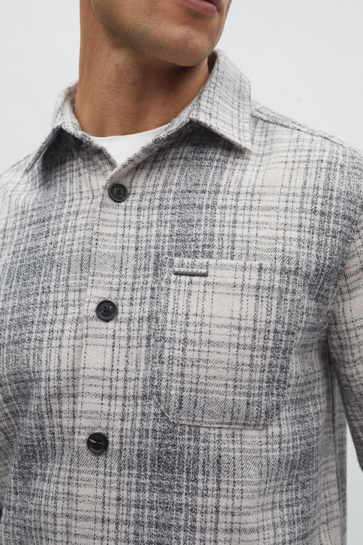 Diesel Jecker Overshirt - Navy Check