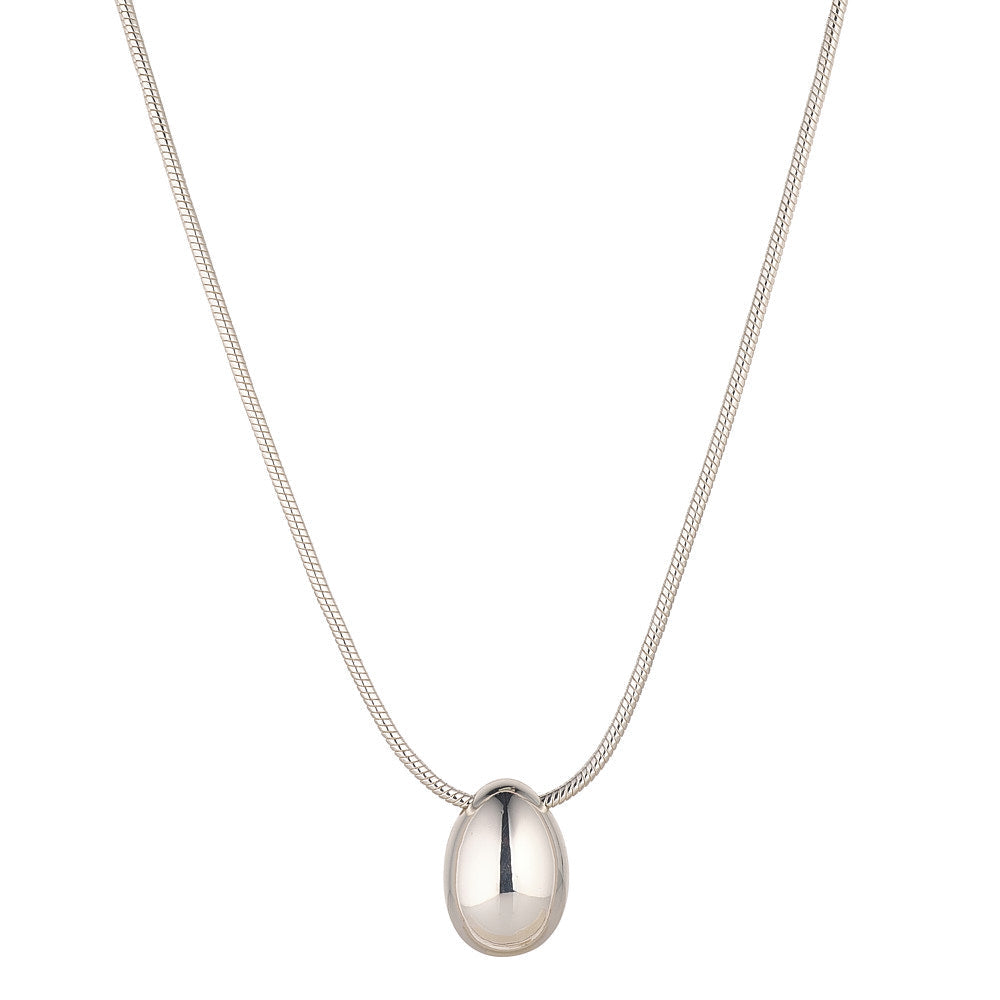 Knight & Day Chunky Silver Teardrop Pendant