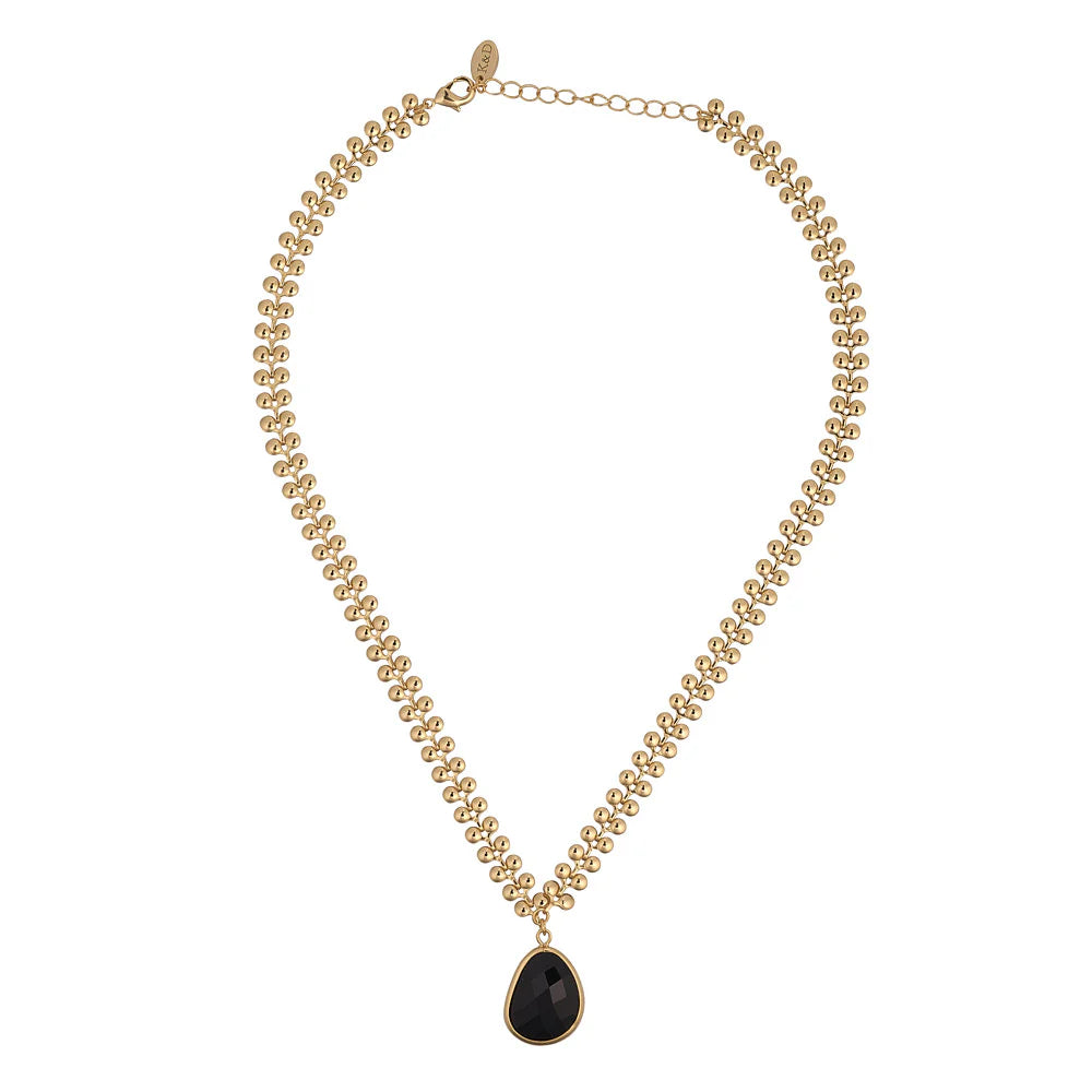 Knight & Day Mckinley Jet Drop Necklace