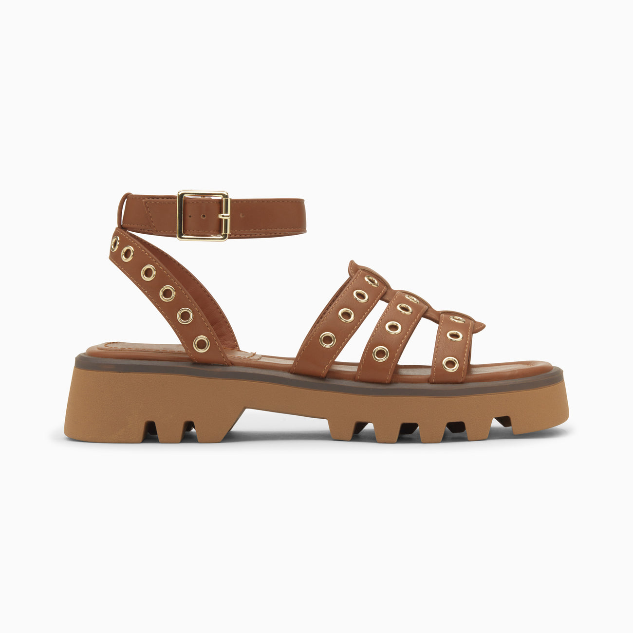Vanessa Wu Inaya Camel Sandals - Camel