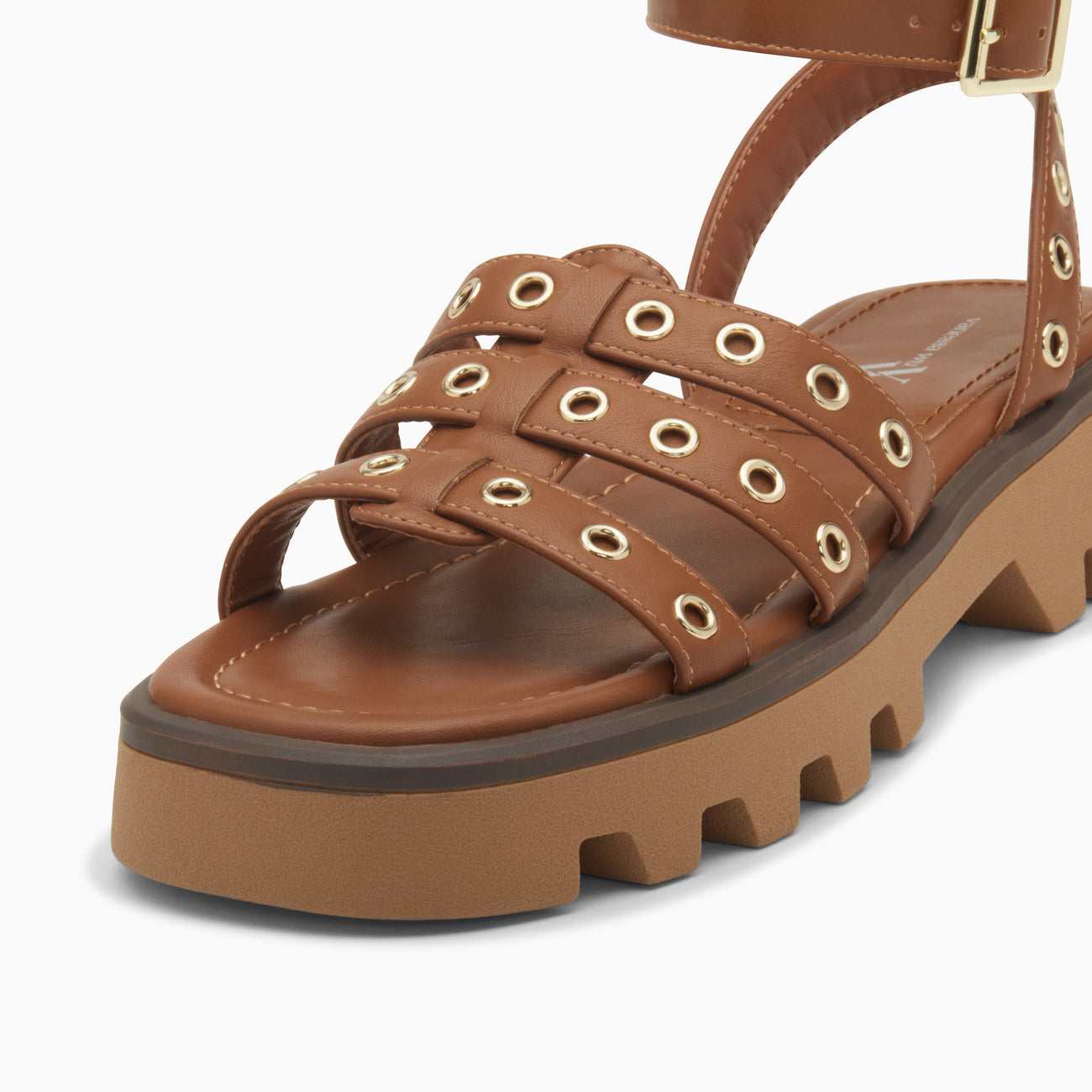 Vanessa Wu IInaya Camel Sandals - Camel