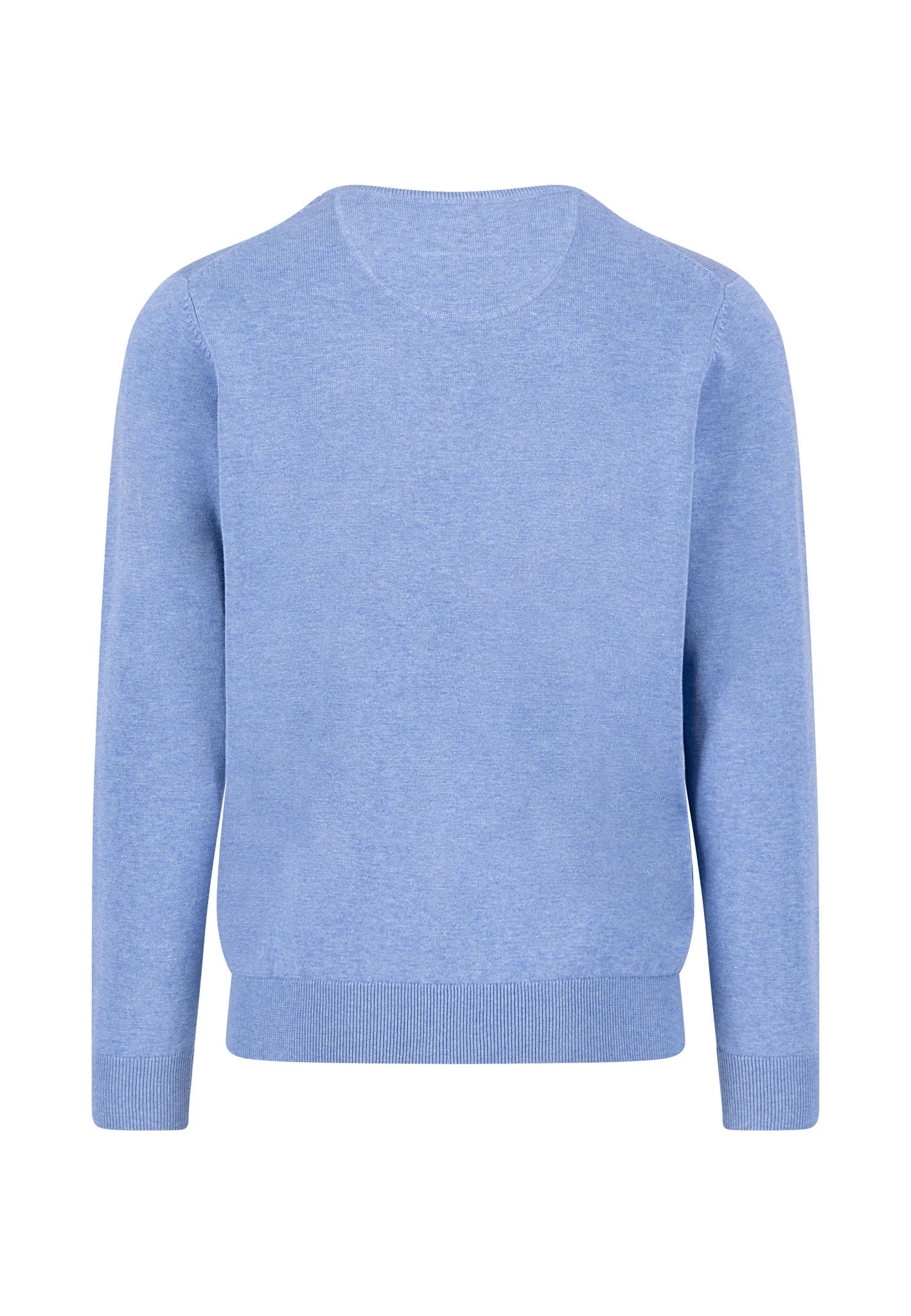 Fynch Hatton Round Neck Superfine Knitwear - Crystal Blue