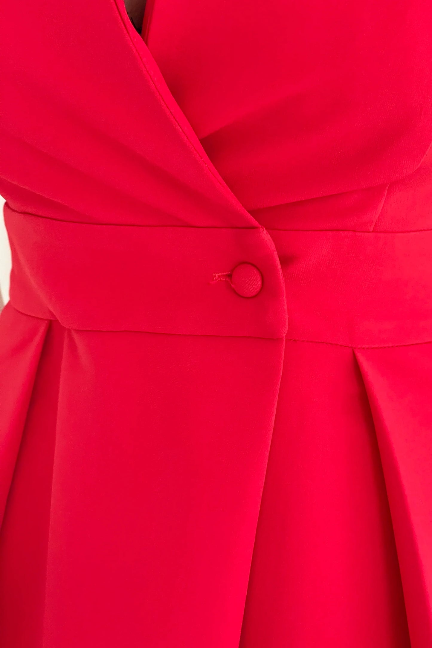 Girl in Mind Collared Midi Dress - Summer Red no