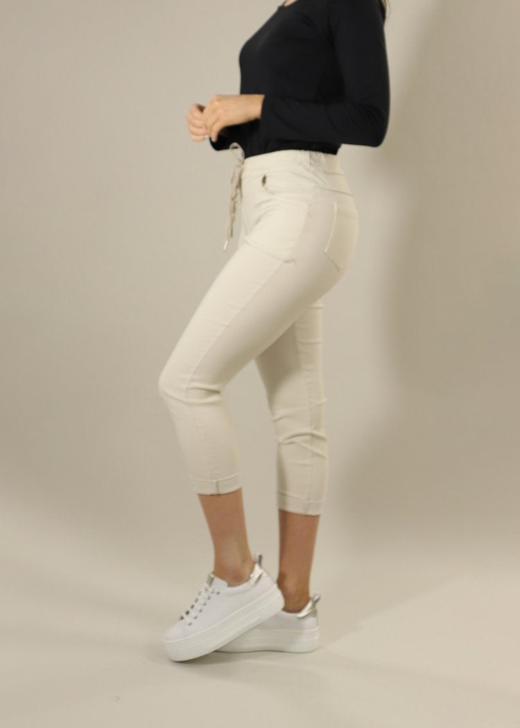 Deck Cotton Joggers - Beige