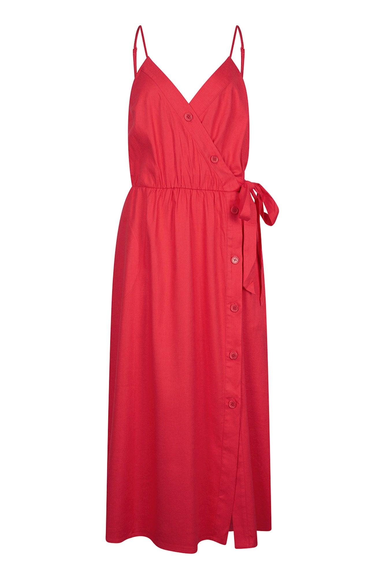 Zilch Straps Button Dress -Blossom