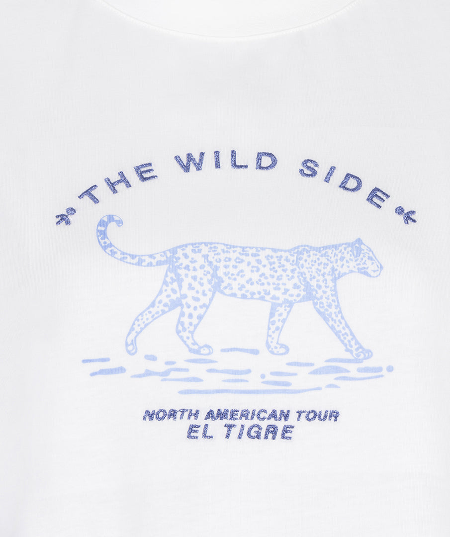 EsQualo Wide Animal T-shirt - Blue