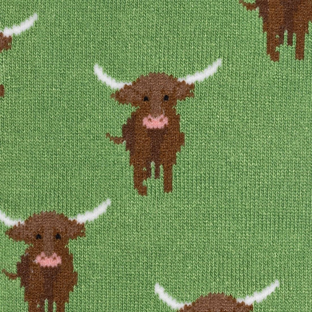 Swole Panda Bamboo Socks - Highland Cow