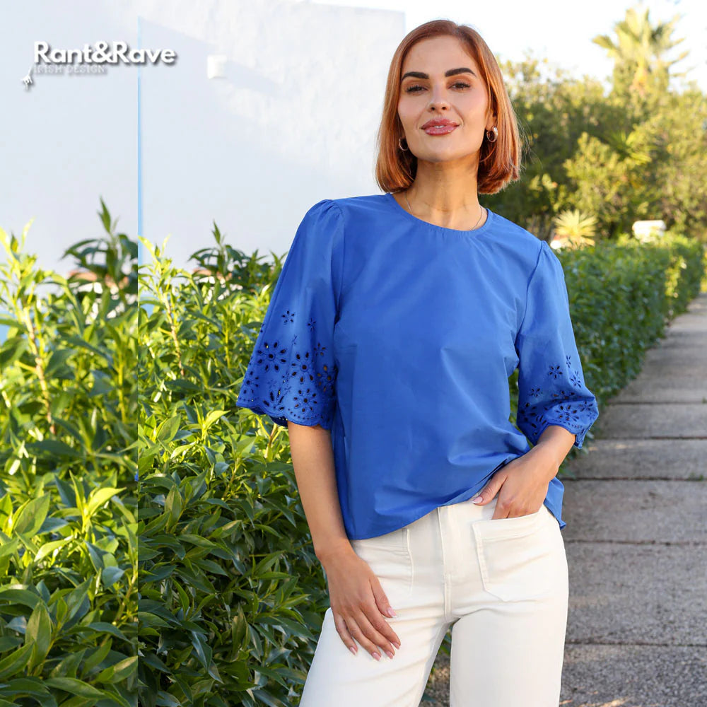 Rant & Rave Sutton Top - Cobalt Blue