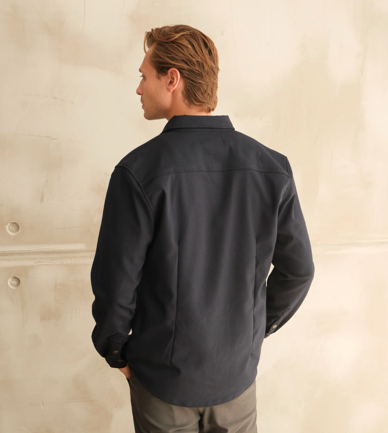 Walker & Hunt Mason Overshirt - Navy