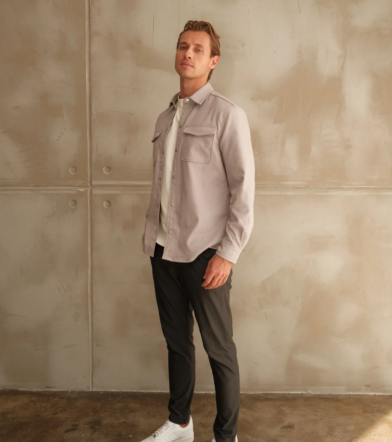 Walker & Hunt Mason Overshirt - Grey