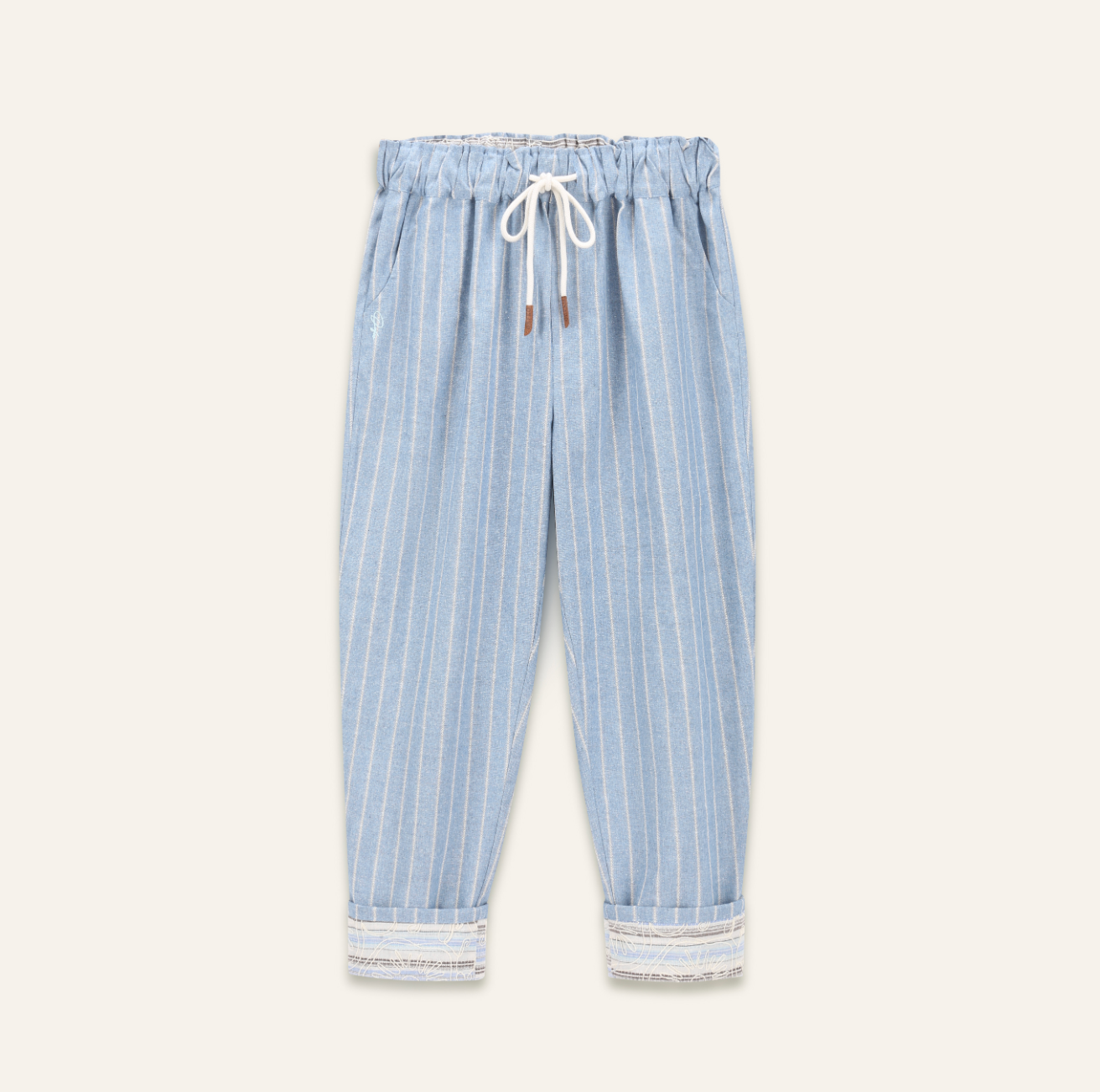 ORFEO Paris Lola Stripe Pant - Blue