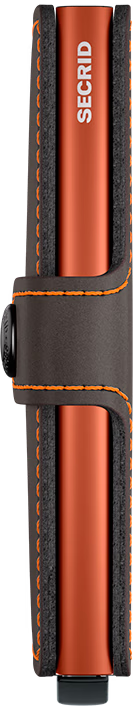 Secrid Miniwallet - Matte Truffle/Orange