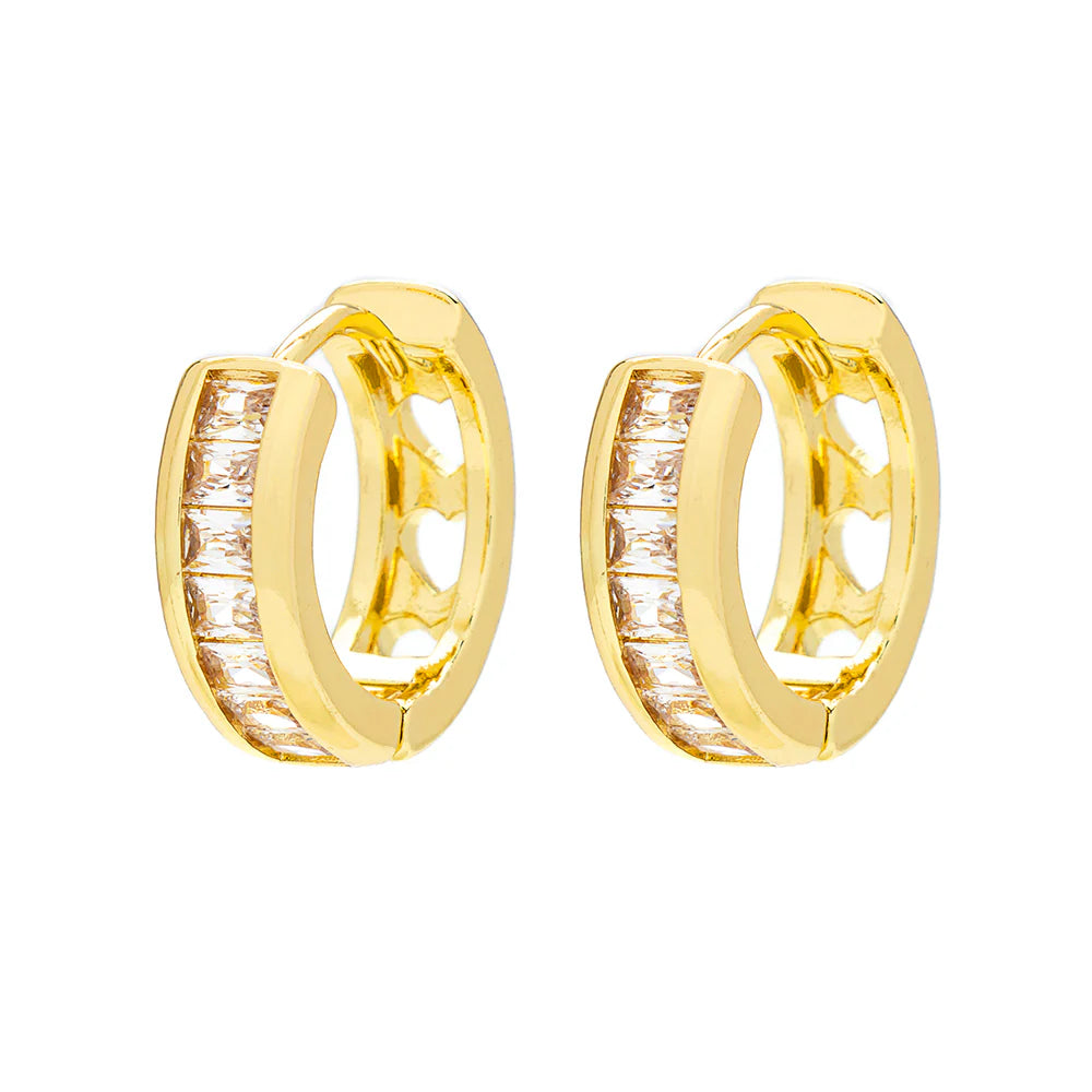 Knight & Day Izabella Small Gold Plated Hoops