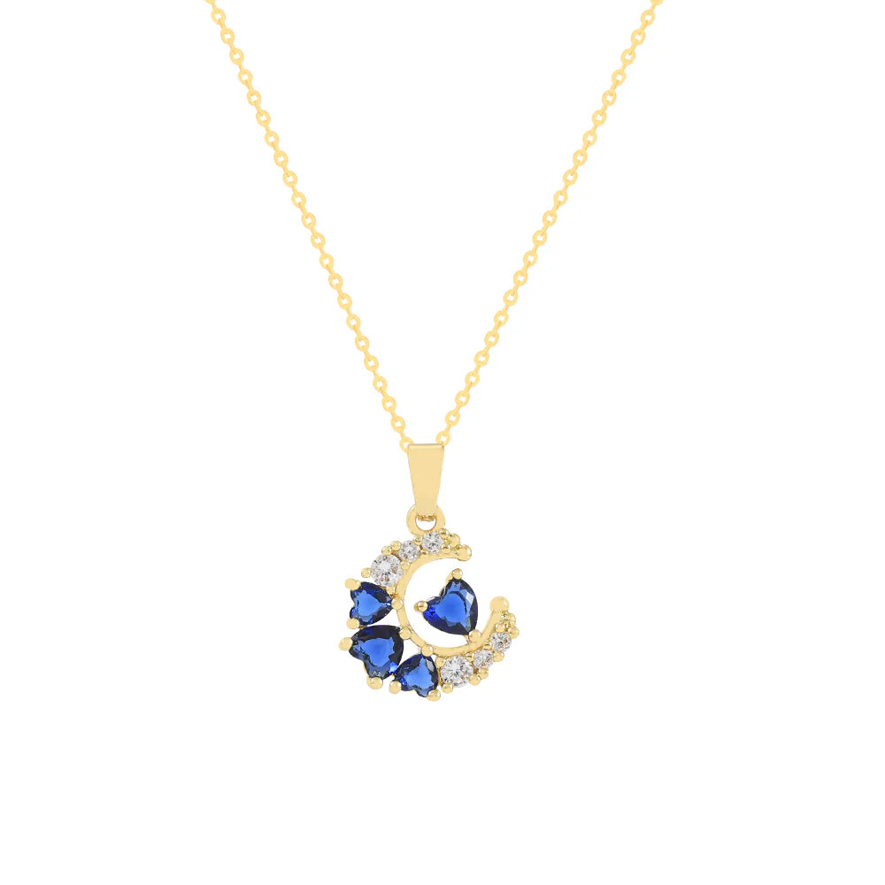 Knight & Day Sapphire Hearts Pendant