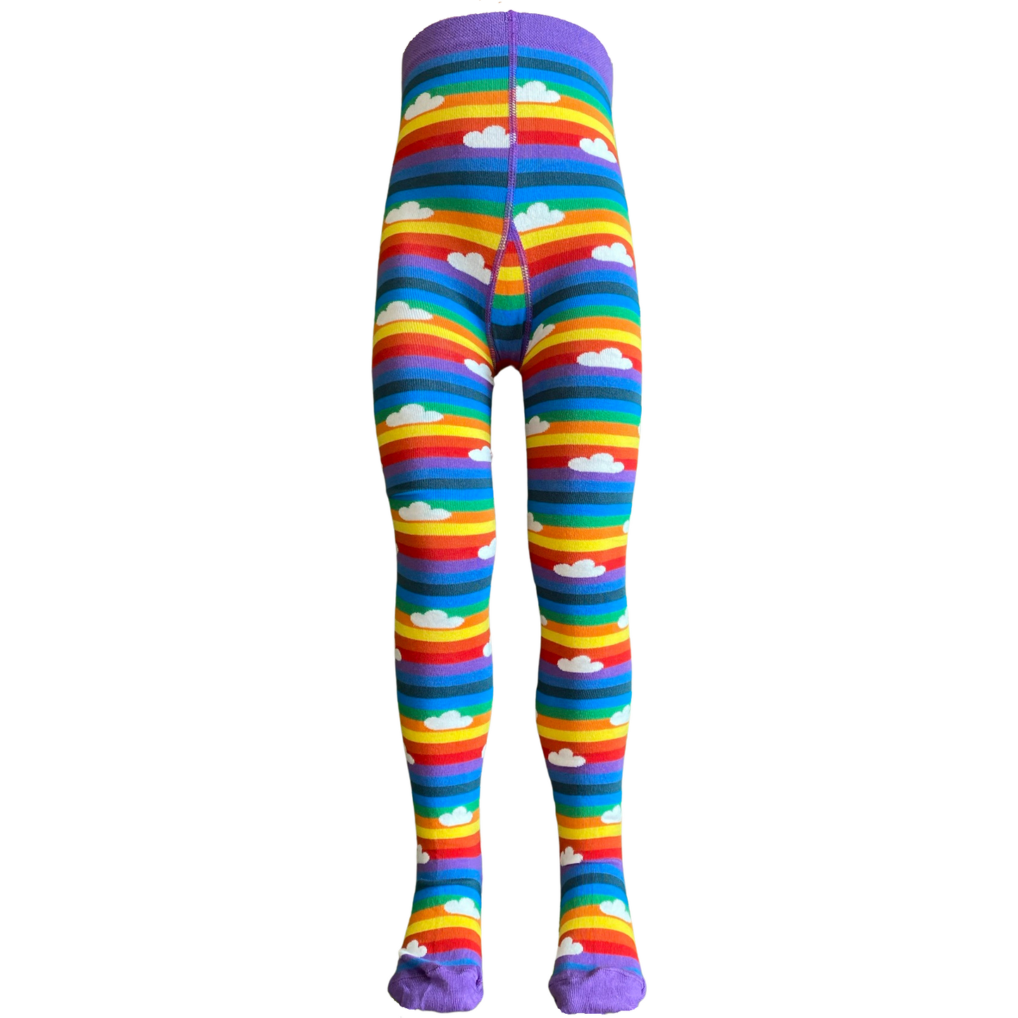 Slugs & Snails Kids Tights - Technicolour Retro Rainbow