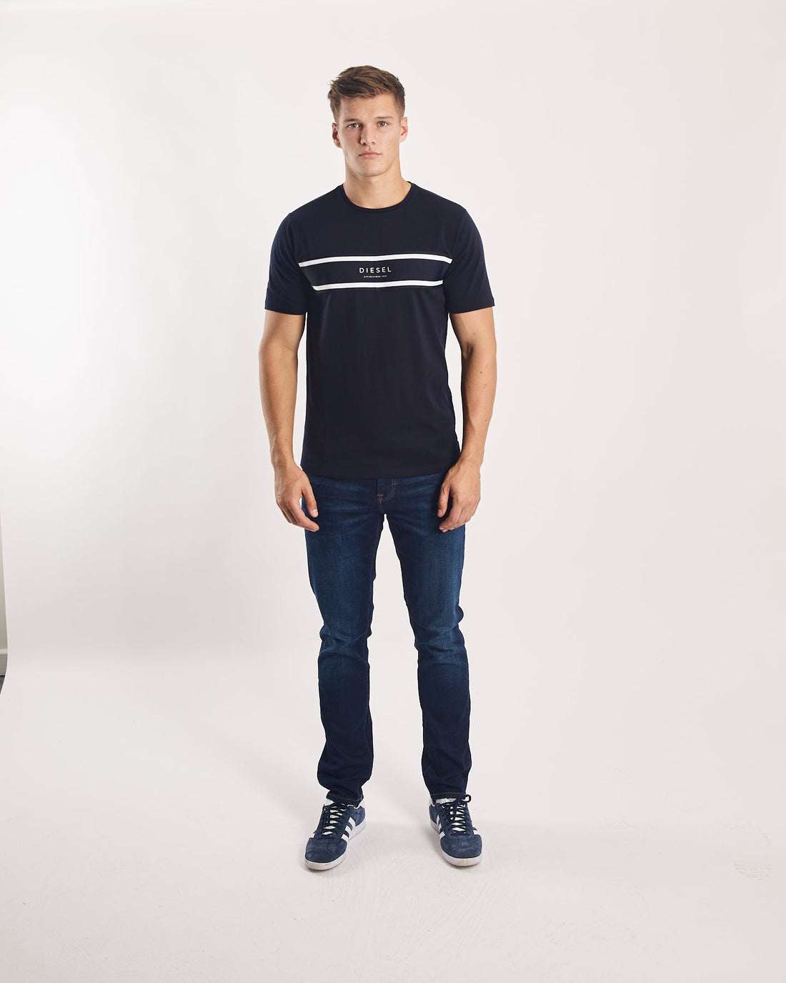 Diesel Umpire T-Shirt - White/Navy