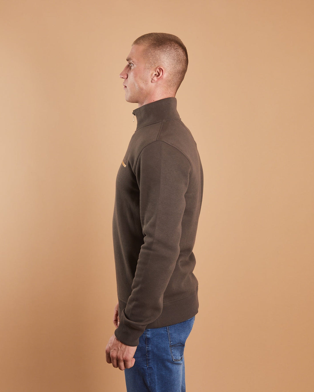 Diesel Urban Half Zip - Peat Moss