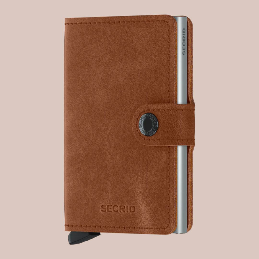 Secrid MiniWallet - Vintage Cognac Silver