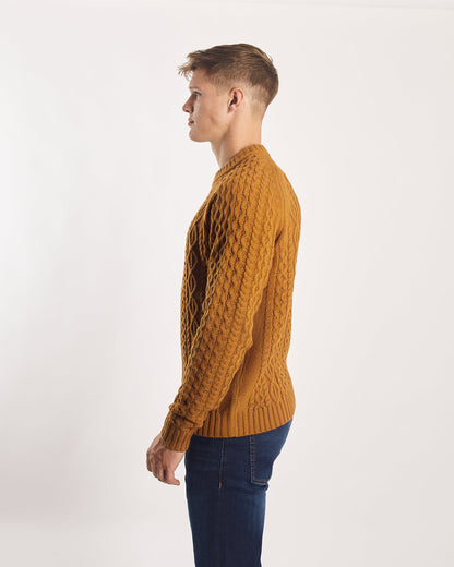 Diesel Vince Cable Sweater - Cathay Spice