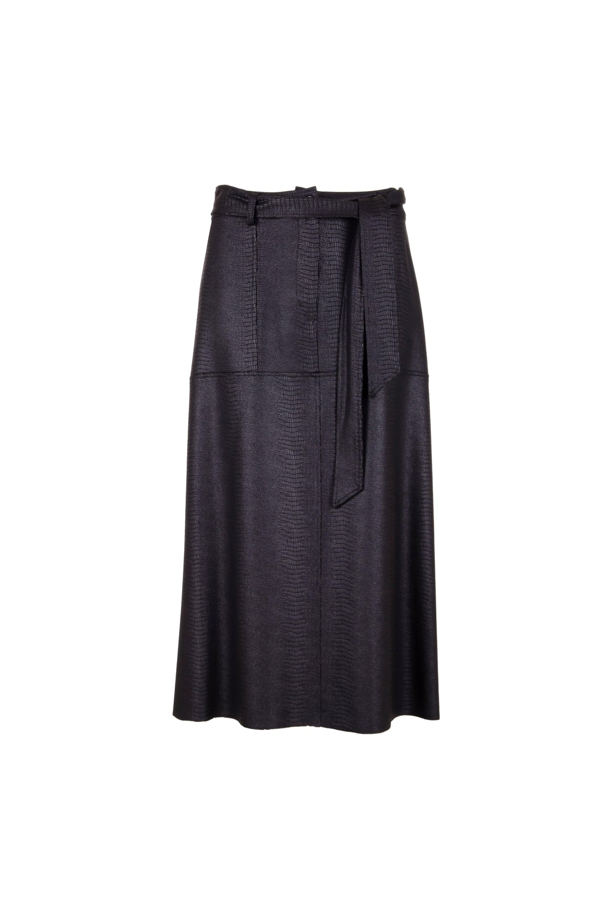 Peruzzi Mock Suede Skirt - Black