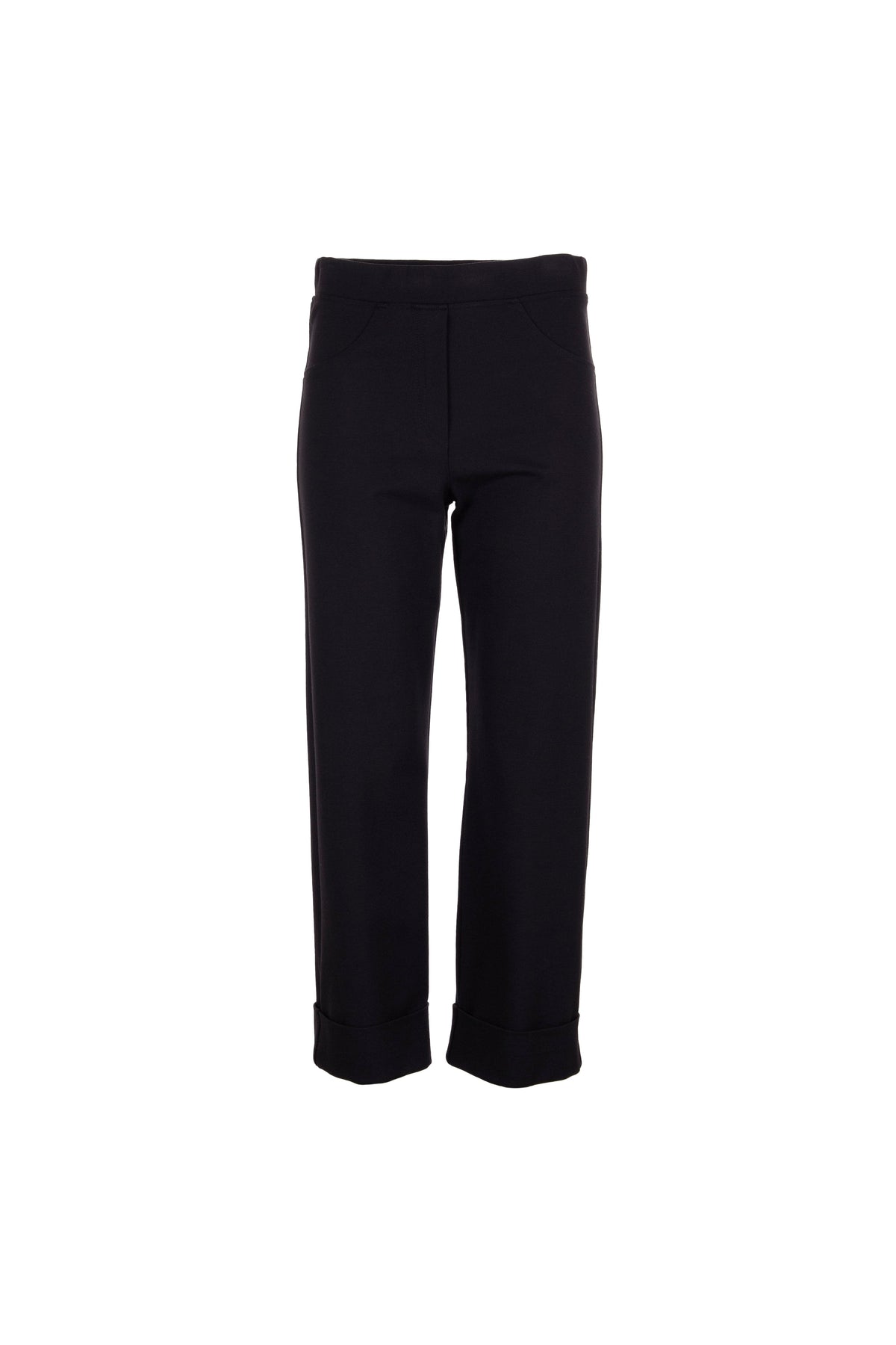 Peruzzi Classic Turn-up Trousers - Black