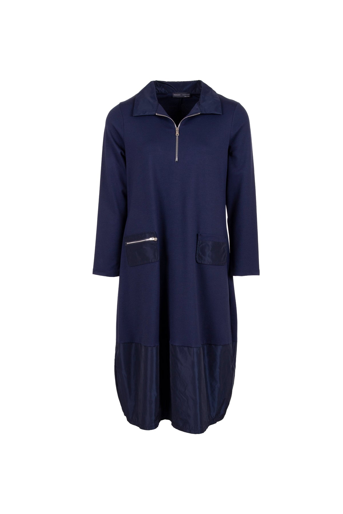 Peruzzi Zip Pocket Dress - Navy
