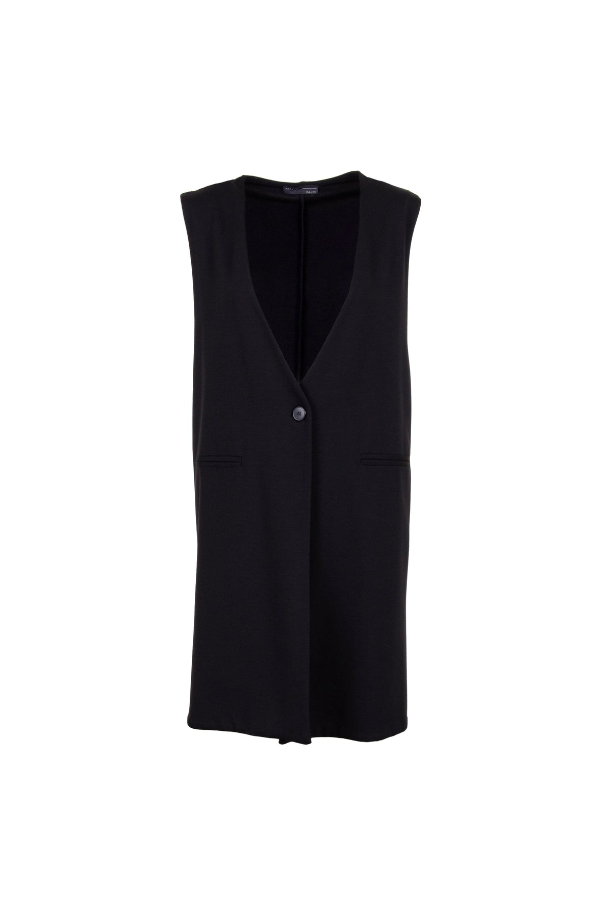 Peruzzi Gilet with Zips - Black