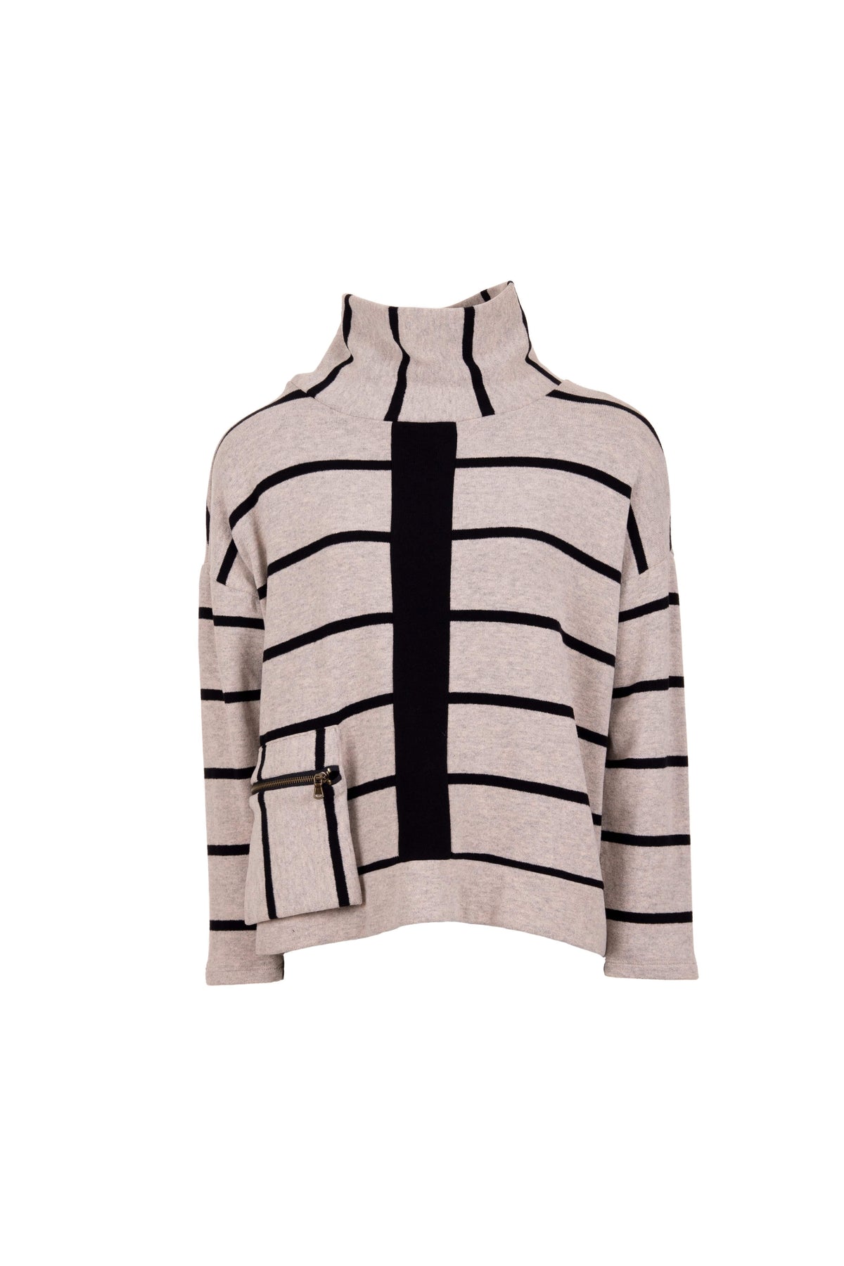 Peruzzi Stripe Fleece Top