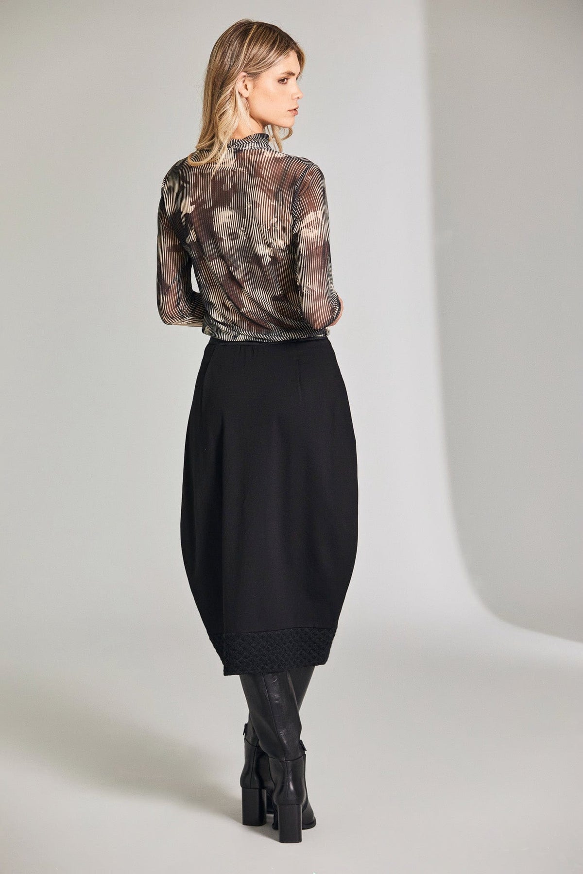 Peruzzi Tulle Print Top