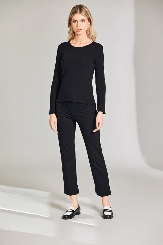 Peruzzi Merino Basic Top - Black