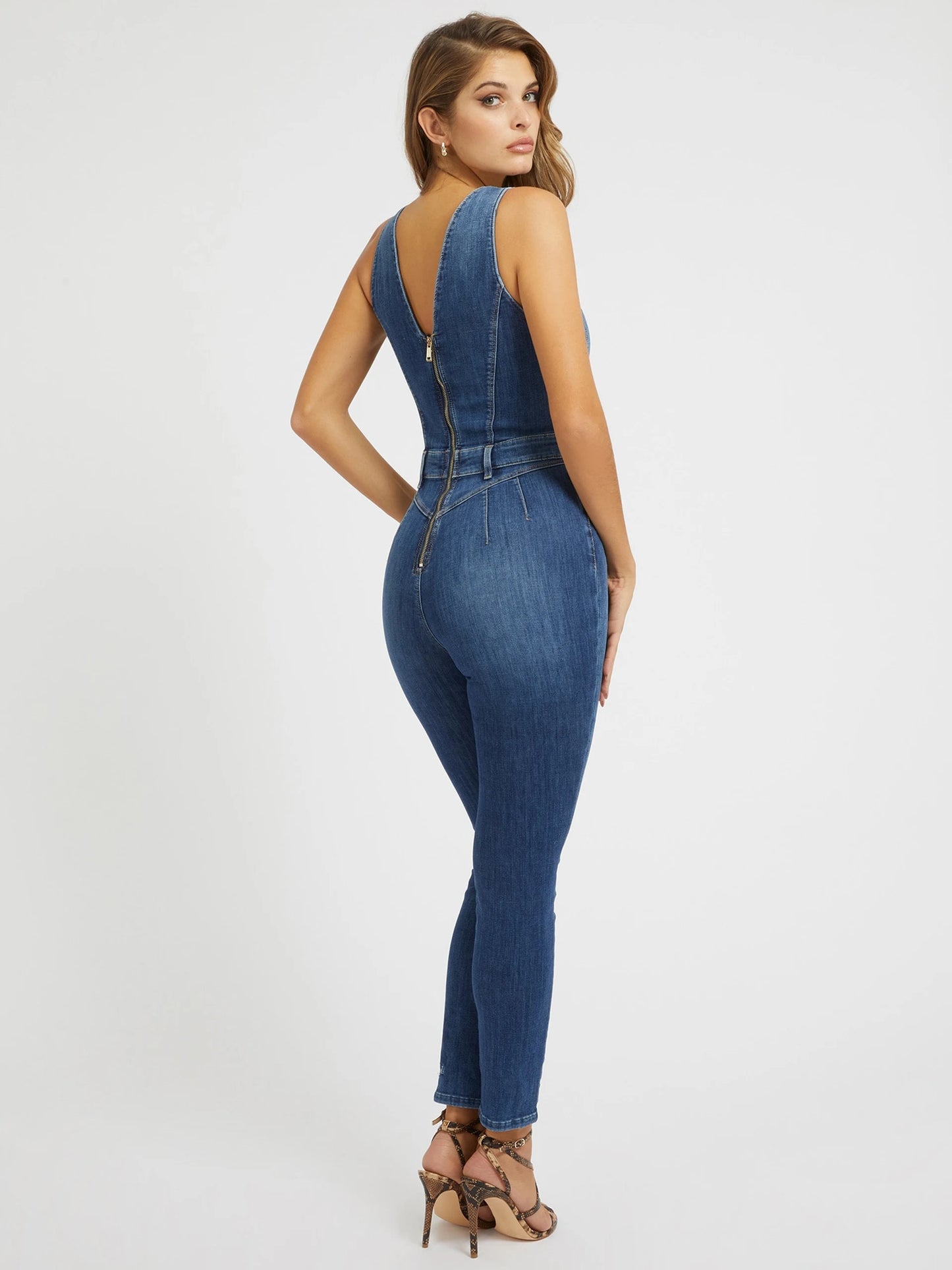 Guess Ester Skinny Fit Jumpsuit - Denim