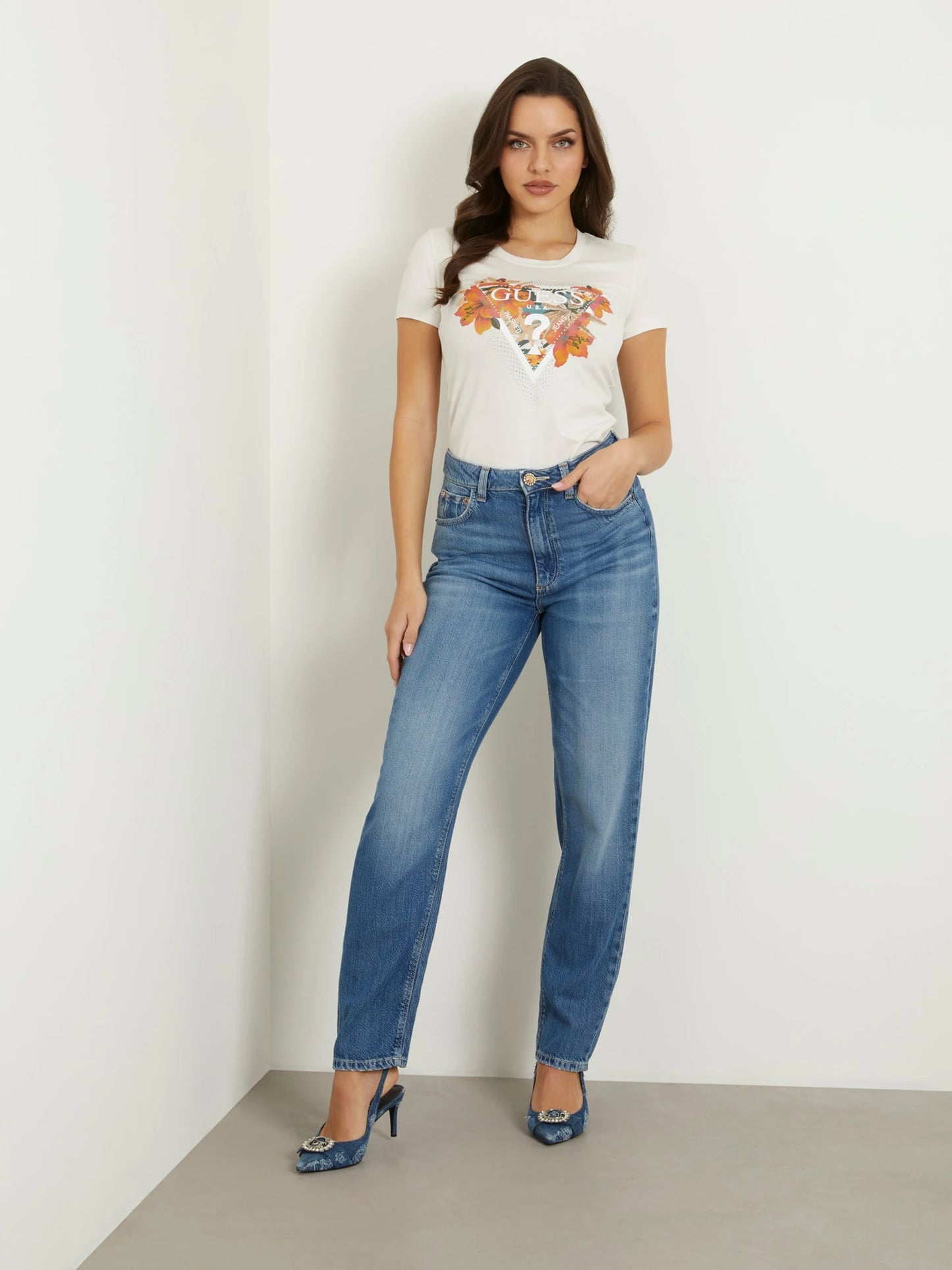 Guess Tropical Triangle Tee