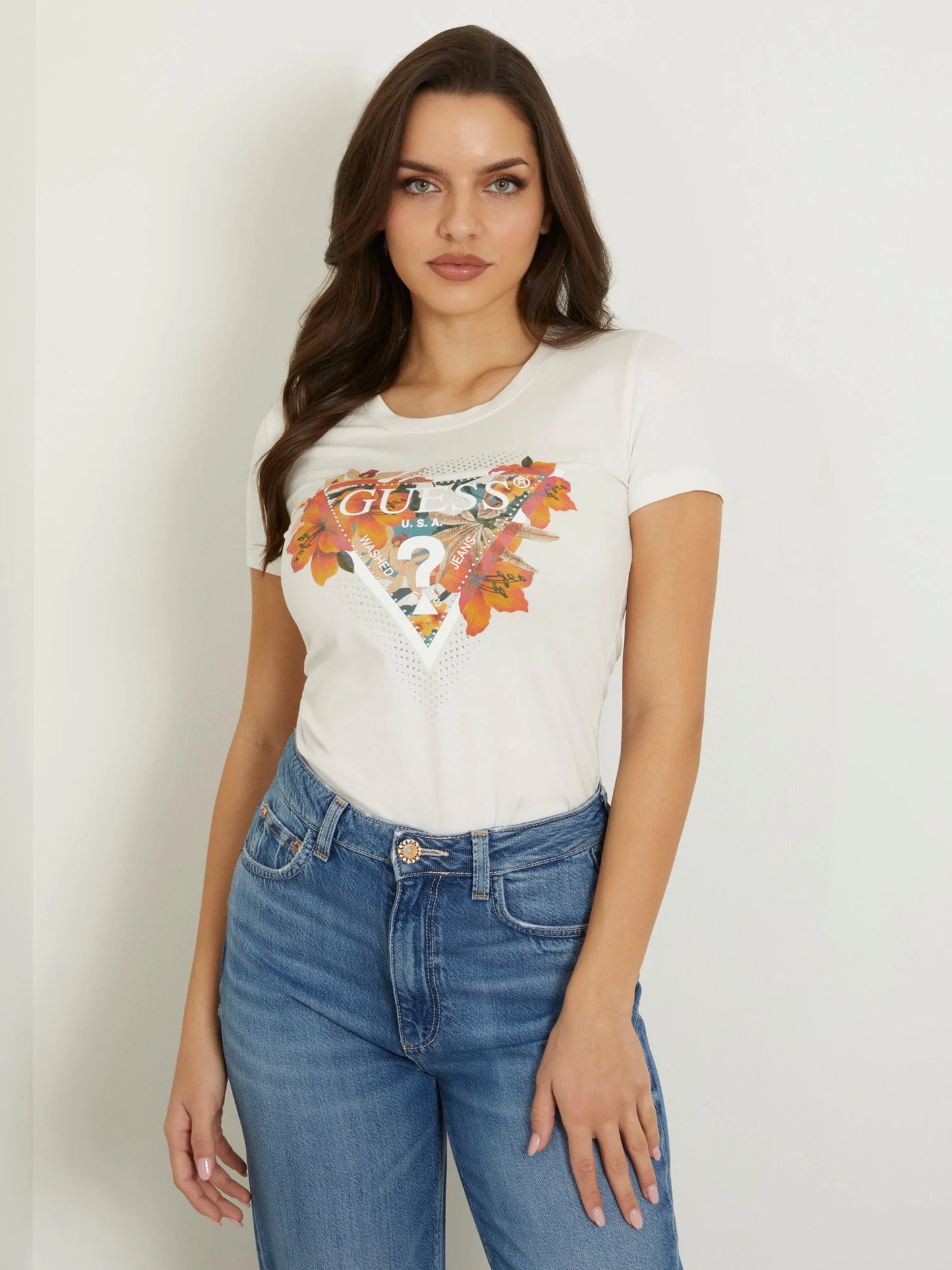 Guess Tropical Triangle Tee