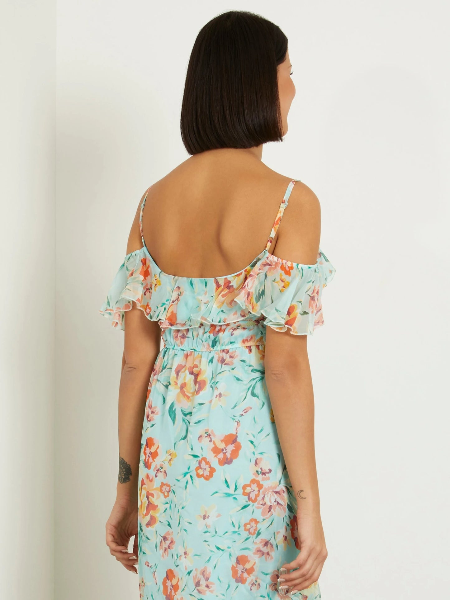 Guess Elide Floral Print Maxi Dress - Rose Meadow