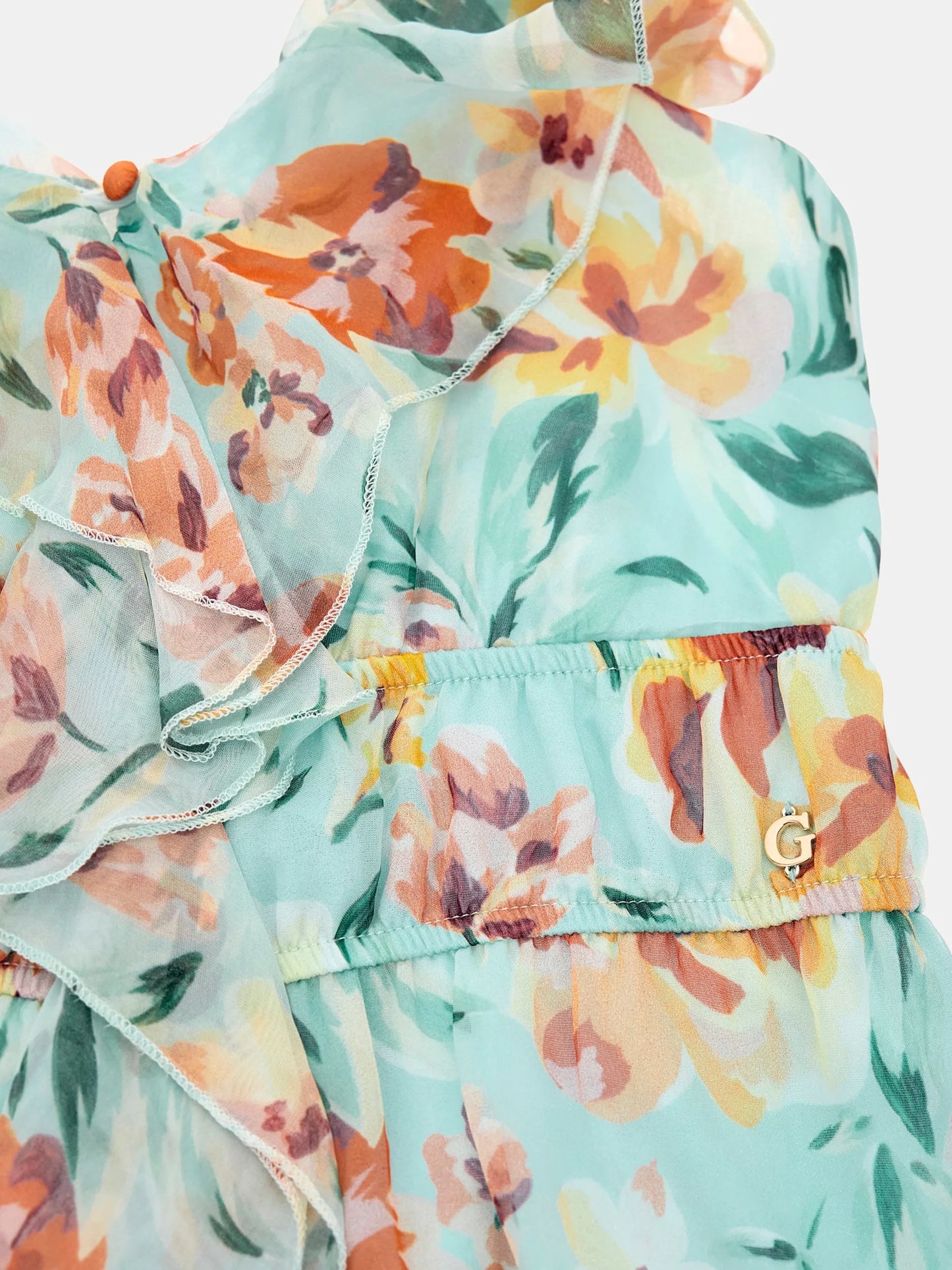 Guess Elide Floral Print Maxi Dress - Rose Meadow