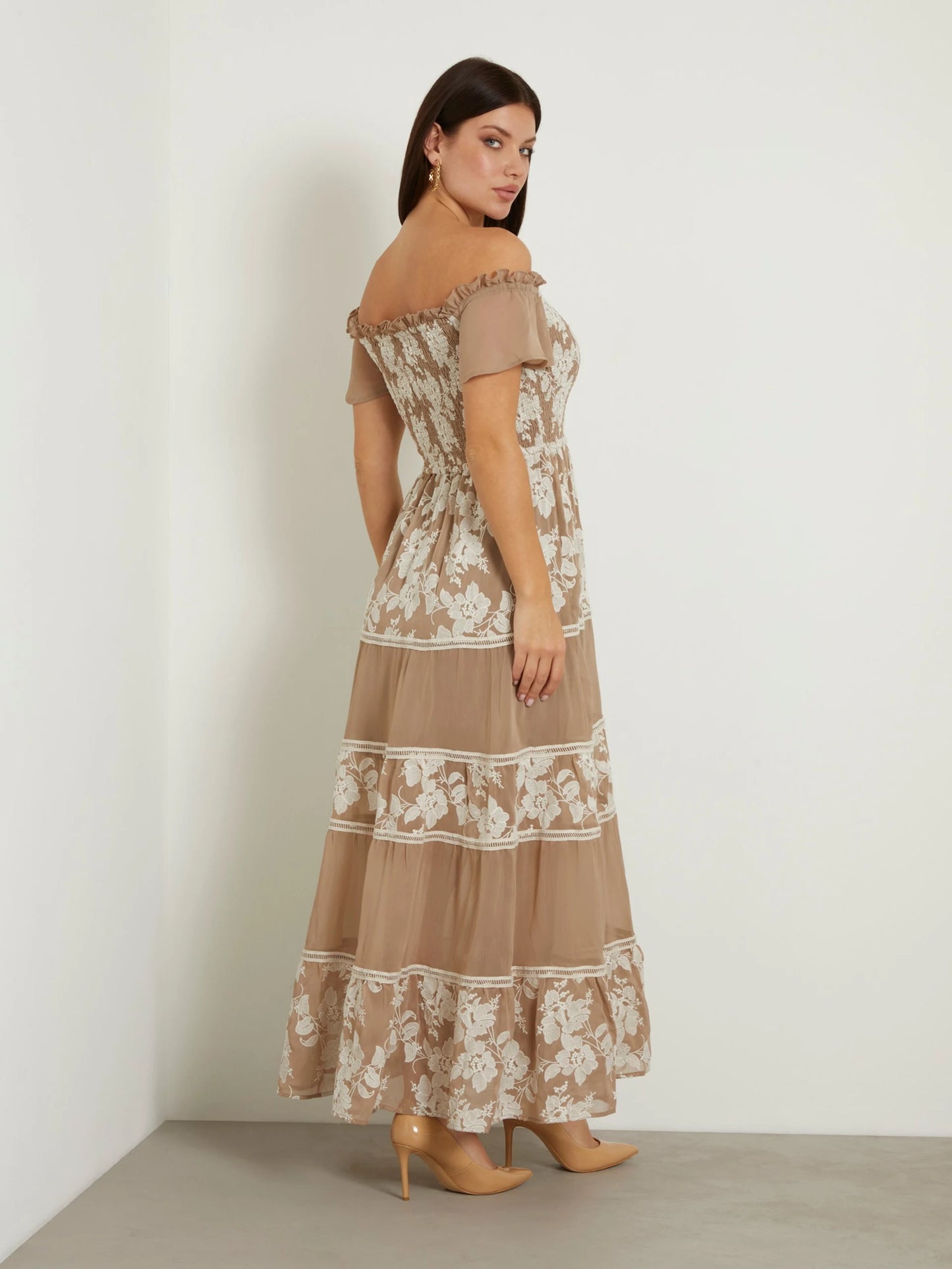Guess Giuditta Embroidered Maxi Dress