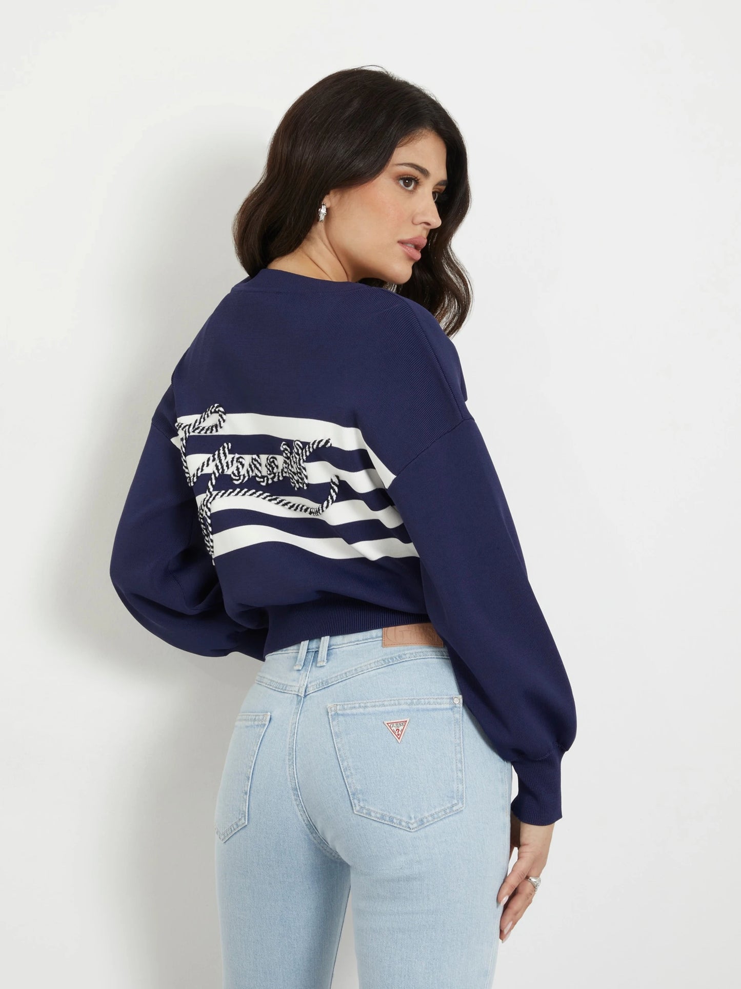 Guess Rachel Long-Sleeve Cardigan Sweater