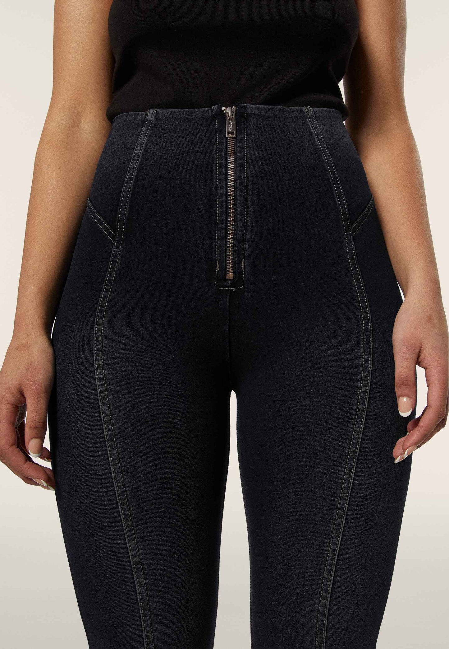 Freddy Gold Zip Mid Wash 7/8 Denim